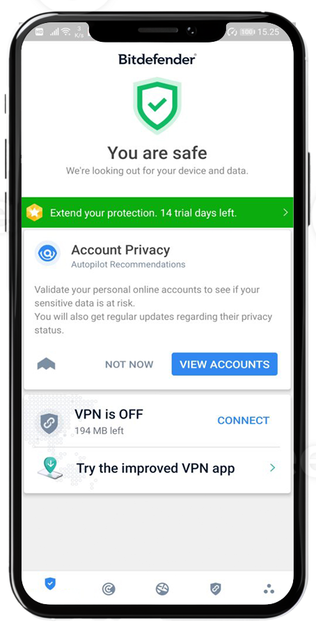 آنتی ویروس اندروید Bitdefender 